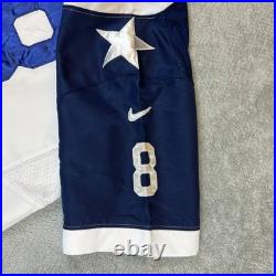 Rare Vintage Nike Authentic NFL Dallas Cowboys Sewn On Field Aikman 8 Jersey