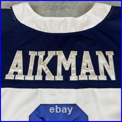 Rare Vintage Nike Authentic NFL Dallas Cowboys Sewn On Field Aikman 8 Jersey