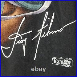 Rare Vintage Troy Aikman Big Face 90's T-shirt NFL Football Dallas Cowboys USA