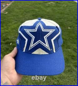 Rare Vtg Dallas Cowboys 90's Apex One Big Star Hat Snapback NFL