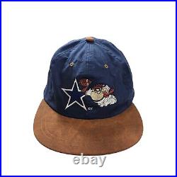 Rare Vtg Team NFL Dallas Cowboys Tasmanian Devil Hat Cap 1994 Looney Tunes