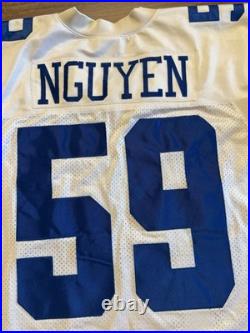 Reebok Authentic NFL Dallas Cowboys Dat Nguyen #59 Helmet Tag Jersey Size 56