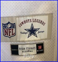 Roger Staubach Dallas Cowboys NFL Reebok Jersey Color White Size XXL Excellent