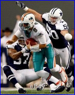 Sean Lee #50 Dallas Cowboys Game Used Helmet Shell Schutt 2011 Throwback