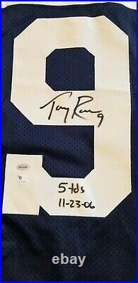 Signed Tony Romo Dallas Cowboys Jersey with Certificate of Authenticity