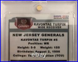 Sixteen Kavontae Turpin Generals Mvp. True Rookie Dallas Cowboys Superstar Rc