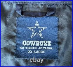 Size 2XL Dallas Cowboys Authentic Apparel Windbreaker Jacket Size 2XL Dallas Cowboys Authentic Apparel Windbreaker Jacket