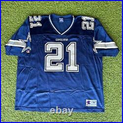 Size 2XL Vintage Deion Sanders Dallas Cowboys Champion Jersey