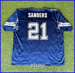 Size 2XL Vintage Deion Sanders Dallas Cowboys Champion Jersey