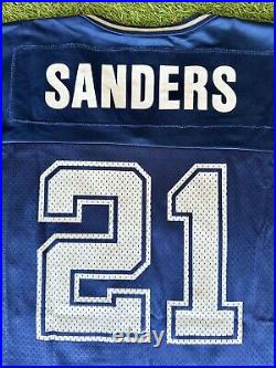 Size 2XL Vintage Deion Sanders Dallas Cowboys Champion Jersey