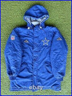 Size Large Vintage Dallas Cowboys Authentic Pro-Line By Apex One Puffer Jacket