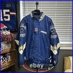 Size XL Vintage Dallas Cowboys Starter Puffer Jacket