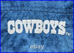 Size XL Vintage Dallas Cowboys Starter Puffer Jacket