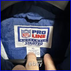 Size XL Vintage Dallas Cowboys Starter Puffer Jacket