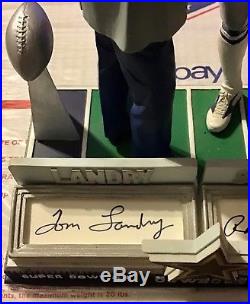 Sports Impressions Signed Tom Landry Roger Staubach Cowboys Super Bowl XII