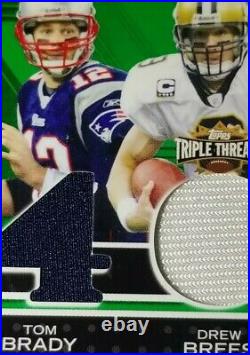 Ssp 6/7 Tom Brady Peyton Manning Drew Brees Favre Topps Triple Threads Non Auto$
