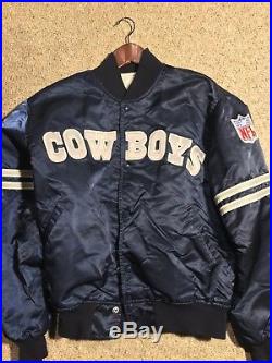 Starter Dallas Cowboys Satin Bomber Jacket Vintage XL