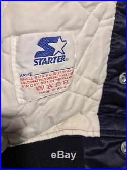 Starter Dallas Cowboys Satin Bomber Jacket Vintage XL