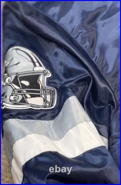 Starter G-III NFL Dallas Cowboys Satin Bomber Jacket Size Medium