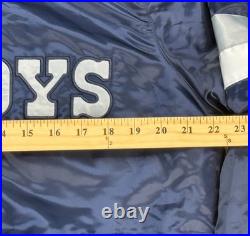 Starter G-III NFL Dallas Cowboys Satin Bomber Jacket Size Medium