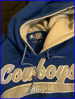 Starter Hoodie Pullover Dallas Cowboys Size XL Retro Vintage Starter JACKET