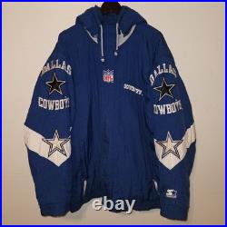 Starter Pro Line Dallas Cowboys Jacket Men's Size XXL Vintage