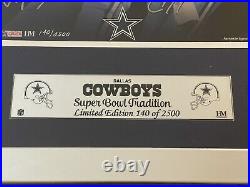 Super Bowl Limited Edtn Dallas Cowboy Roger Staubach & Troy Aikman Highland Mint