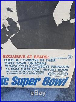 Super bowl dallas cowboys and colts electric football game original box vintage