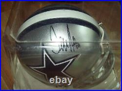 Terence Newman Autographed Dallas Cowboys Riddell Mini Helmet