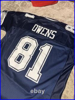 Terrell Owens #81 Dallas Cowboys Reebok NFL Jersey Men's XL +2 Length Stitched