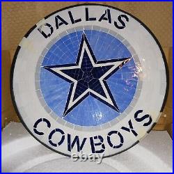 The Danbury Mint Dallas Cowboys Mosaic Table