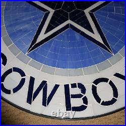 The Danbury Mint Dallas Cowboys Mosaic Table