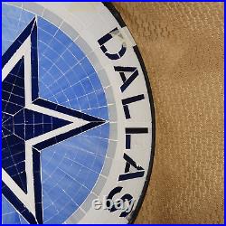 The Danbury Mint Dallas Cowboys Mosaic Table