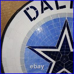 The Danbury Mint Dallas Cowboys Mosaic Table