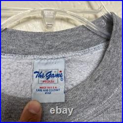 The Game Dallas Cowboys Sweatshirt Mens M Gray Crewneck NFL Vintage 90s USA
