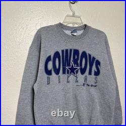 The Game Dallas Cowboys Sweatshirt Mens M Gray Crewneck NFL Vintage 90s USA The Game Dallas Cowboys Sweatshirt Mens M Gray Crewneck NFL Vintage 90s USA