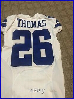 Thomas Dallas Cowboys Game Used Game Worn Jersey #26