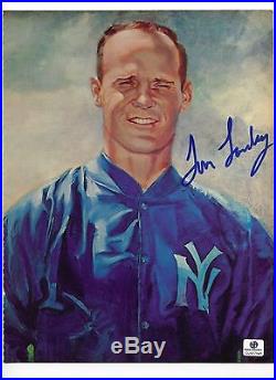 Tom Landry NY New York Giants Yankees Dallas Cowboys HOF Signed Autograph Photo