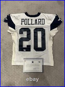 Tony Pollard 2023 Dallas Cowboys #20 Practice Used Jersey Fanatics COA Tony Pollard 2023 Dallas Cowboys #20 Practice Used Jersey Fanatics COA
