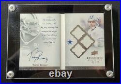 Tony Romo 2009 EXQUISITE Auto Biography /75 On Card Autograph Booklet Cowboys