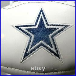 Tony Romo #9 Dallas Cowboys Club History Football Signed on White Panel in Case