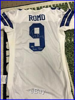 Tony Romo Dallas Cowboys Game Issued Used Jersey 09 Marks/Stains Beckett COA