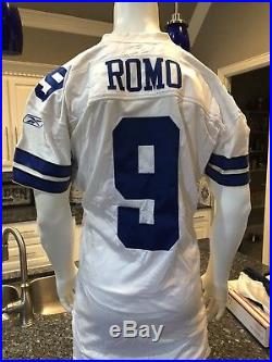 Tony Romo Game Used/Worn White Jersey Prova Verified! Dallas Cowboys 1 Day
