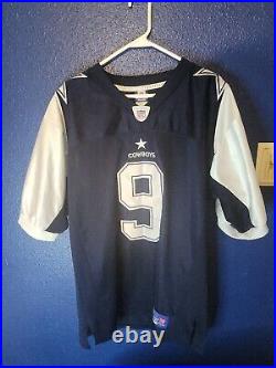 Tony Romo Reebok AUTHENTIC Dallas Cowboys jersey Size 48 Fully Embroidered