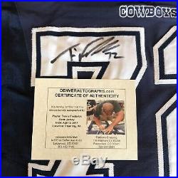 Travis Frederick Signed Autographed Game Used / Worn Cowboys Jersey Panini COA