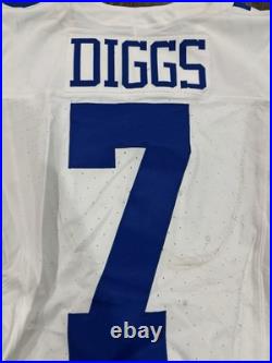 Trevon Diggs Dallas Cowboys Game Used Worn Jersey 10/12/25 vs Panthers Team COA