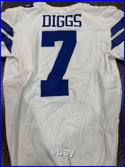Trevon Diggs Dallas Cowboys Game Used Worn Jersey 10/12/25 vs Panthers Team COA