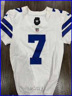 Trevon Diggs Dallas Cowboys Game Used Worn Jersey 10/12/25 vs Panthers Team COA