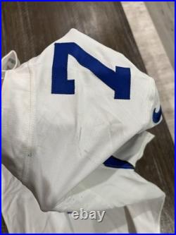 Trevon Diggs Dallas Cowboys Game Used Worn Jersey 10/12/25 vs Panthers Team COA