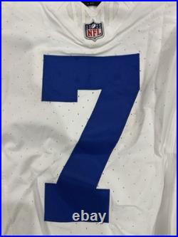 Trevon Diggs Dallas Cowboys Game Used Worn Jersey 10/12/25 vs Panthers Team COA